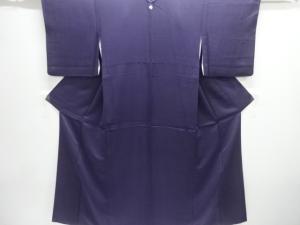 紗綾型模様織り出し一つ紋色無地着物